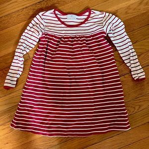 Red & White Striped swing dress, perfect for holiday